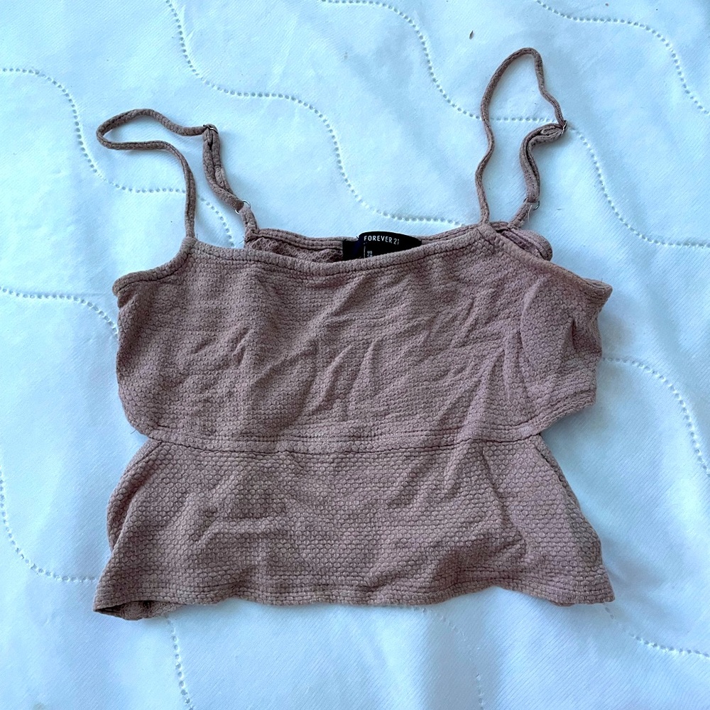 forever 21 brown tank